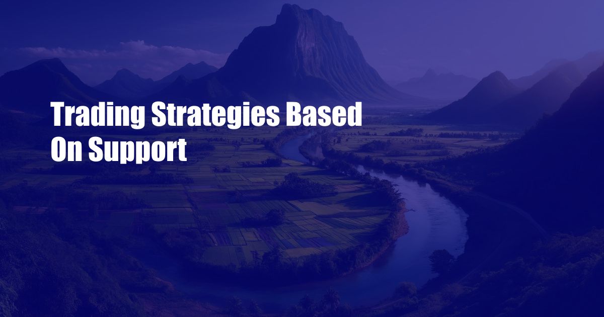 Trading Strategies Based On Support